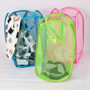 Mesh Fabric Laundry Basket