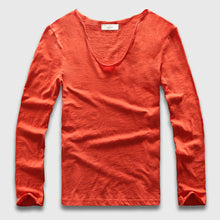 Load image into Gallery viewer, V Neck Long SleeveT-Shirt