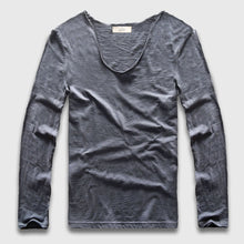 Load image into Gallery viewer, V Neck Long SleeveT-Shirt