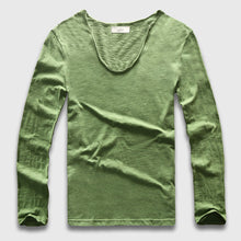 Load image into Gallery viewer, V Neck Long SleeveT-Shirt