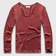 Load image into Gallery viewer, V Neck Long SleeveT-Shirt
