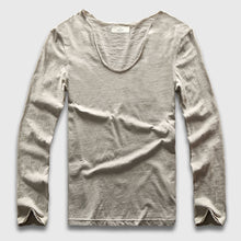 Load image into Gallery viewer, V Neck Long SleeveT-Shirt
