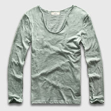 Load image into Gallery viewer, V Neck Long SleeveT-Shirt