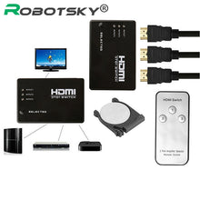 Load image into Gallery viewer, HDMI Switcher with 3 Ports and Remote