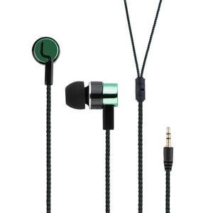 Metal Earphones with Fiber Cloth Cable