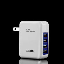 Load image into Gallery viewer, USB Wall Charger with 4 Ports