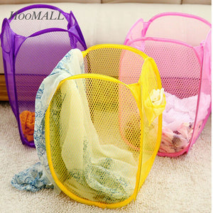 Mesh Fabric Laundry Basket