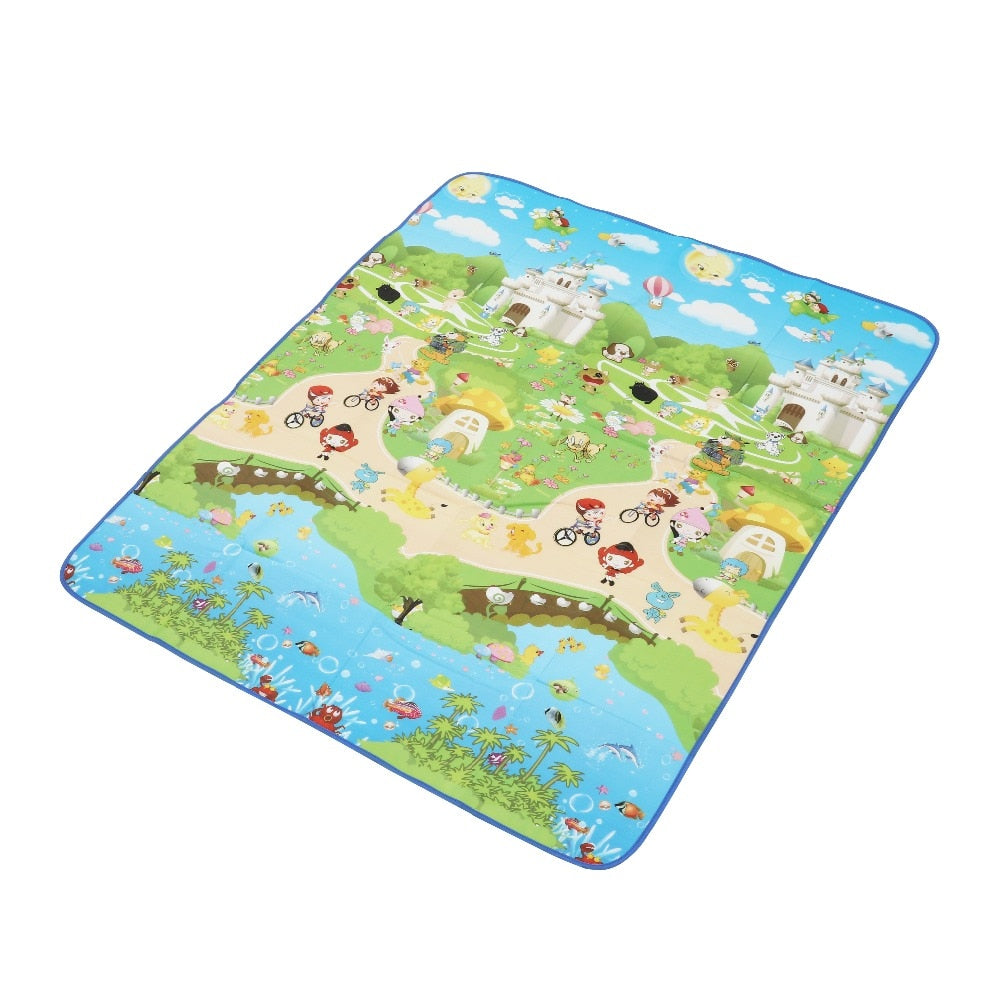 Baby Play Mat with Animals and Cartoons