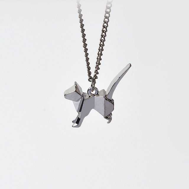 jo test origami cat dog necklace style 4