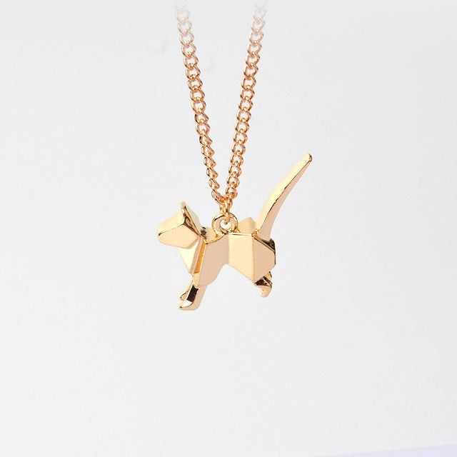 jo test origami cat dog necklace bundle