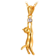 Load image into Gallery viewer, Cat hanging necklace test
