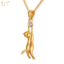 Load image into Gallery viewer, Cat hanging necklace test