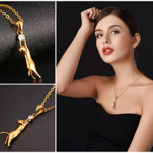 Load image into Gallery viewer, Cat hanging necklace test