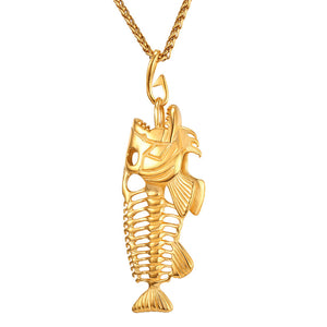 jo test fish bone necklace
