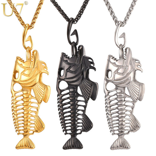 jo test fish bone necklace
