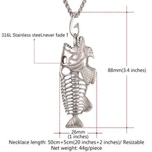Load image into Gallery viewer, jo test fish bone necklace