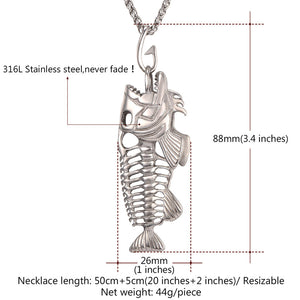 jo test fish bone necklace