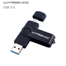 Load image into Gallery viewer, New Usb 3.0 Wansenda OTG USB flash drive for SmartPhone/Tablet/PC 8GB 16GB 32GB 64GB 128GB Pendrive High speed pen drive package