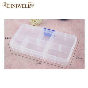 Clear Plastic 10 Slots Box