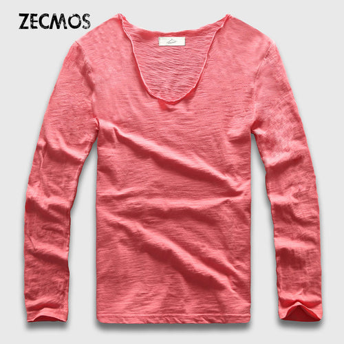 V Neck Long SleeveT-Shirt