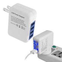 Load image into Gallery viewer, USB Wall Charger with 4 Ports