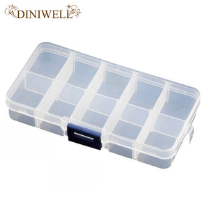 Clear Plastic 10 Slots Box